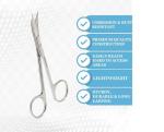 Curved Fine Point Micro Dissecting Scissors 4.5