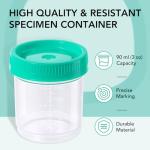 Leak-Proof Specimen Collection Cups, 2-Pack
