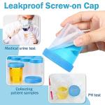 100 Pcs Disposable Specimen Cups - 4oz Leak Proof