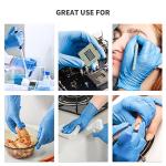 Medium Blue Nitrile Disposable Gloves, 100 Pack