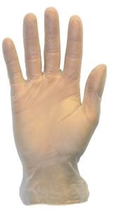 Clear Powder-Free Vinyl Exam Gloves - Medium Size
