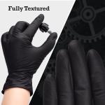 TitanFlex Heavy-Duty Black Nitrile Gloves, 100 Count