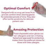 Dealmed Medium Vinyl Exam Gloves – 100 Count