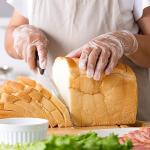 Clear Industrial-Grade Disposable Vinyl Gloves, Medium