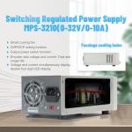 Adjustable 32V 10A DC Power Supply with Storage