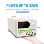 Adjustable 32V 10A DC Power Supply with Storage