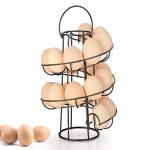 Metal Spiral Egg Skelter Rack - Black Display