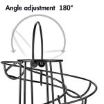 Metal Spiral Egg Skelter Rack - Black Display