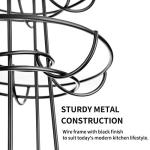 Metal Spiral Egg Skelter Rack - Black Display