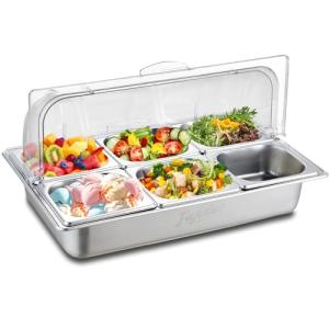 Countertop Stainless Steel Ice Food Display Tray