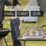 Countertop Stainless Steel Ice Food Display Tray