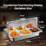 Countertop Stainless Steel Ice Food Display Tray