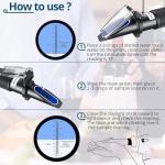 Grape Wine Refractometer for Brix & Alcohol Measurement