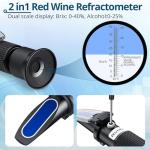 Grape Wine Refractometer for Brix & Alcohol Measurement