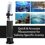 Seawater Salinity Refractometer with Temperature Compensation