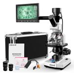 Dual-View Monocular Microscope with LCD Screen