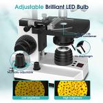 Dual-View Monocular Microscope with LCD Screen