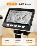 4.3" Digital Microscope with 1000X Magnification