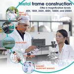 Dual-View Monocular Microscope with LCD Screen