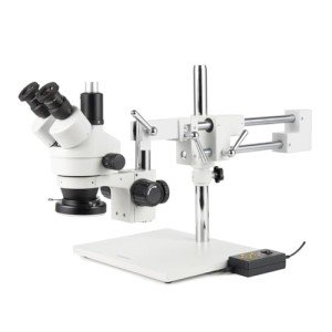 AmScope Trinocular Stereo Zoom Microscope with LED Light