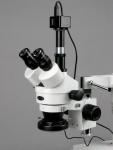 AmScope Trinocular Stereo Zoom Microscope with LED Light
