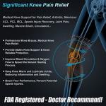 Copper Knee Brace with Patella Pad and Stabilizers