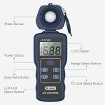 Dr.meter Digital LED Light Meter with Rotatable Detector