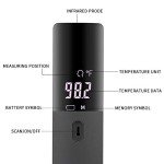 Black Non-Contact Infrared Forehead Thermometer