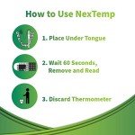 NexTemp High-Accuracy Single-Use Thermometers - 100 Pack