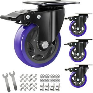 Heavy-Duty 4-Inch Swivel Caster Wheels Set
