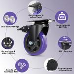 Heavy-Duty 4-Inch Swivel Caster Wheels Set