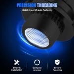 24PCS M12x1.5 Black Lug Nuts for Lexus, Toyota, Mitsubishi