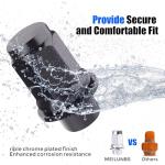 24PCS M12x1.5 Black Lug Nuts for Lexus, Toyota, Mitsubishi