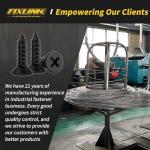 FIXLINK 1/2 Inch Black Flat Head Wood Screws 135 PCS