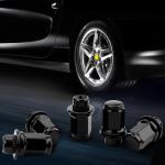 24PCS M12x1.5 Black Lug Nuts for Lexus, Toyota, Mitsubishi