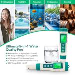 5-in-1 Digital pH and TDS Meter