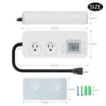 Electricity Usage Monitor with Dual Outlet Analyzer