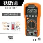 Klein Tools MM400 Digital Multimeter with Auto Ranging