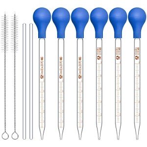 Weewooday Glass Pipettes and Transfer Dropper Set