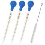 10ml Glass Pipettes with Rubber Bulb – 3 Pack