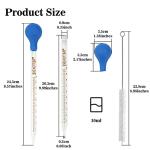 10ml Glass Pipettes with Rubber Bulb – 3 Pack