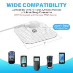 LotFancy 40-Pack Reusable TENS Unit Electrodes Pads