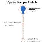 10ml Glass Pipettes with Rubber Bulb – 3 Pack