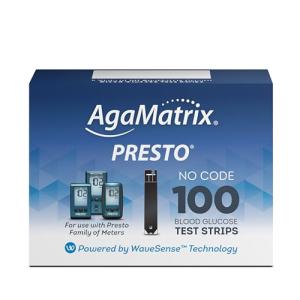 AgaMatrix Presto Test Strips - 100 Count