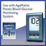 AgaMatrix Presto Test Strips - 100 Count