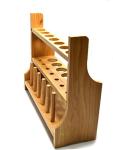 Wood Test Tube Rack with 13 Holes and 2 Shelves