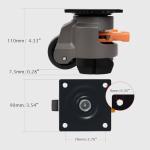 Heavy Duty Adjustable Leveling Casters - Set of 4