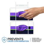 White Metal Double Gloves Dispenser and Tissue Box Set
