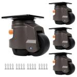 Heavy Duty Adjustable Leveling Casters - Set of 4