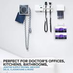 White Metal Double Gloves Dispenser and Tissue Box Set